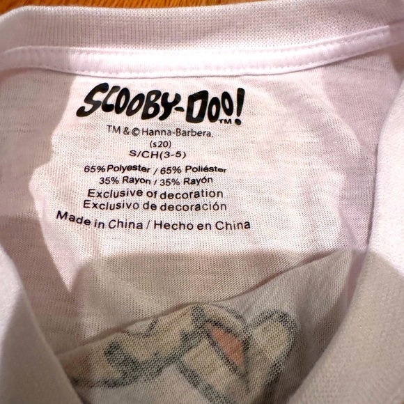Scooby Doo Unisex White T-Shirt - Picture 2 of 3